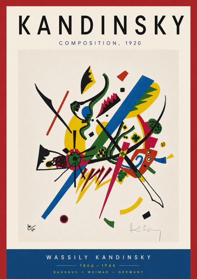 Kandinsky Composition, 1920 No6 - Plakát