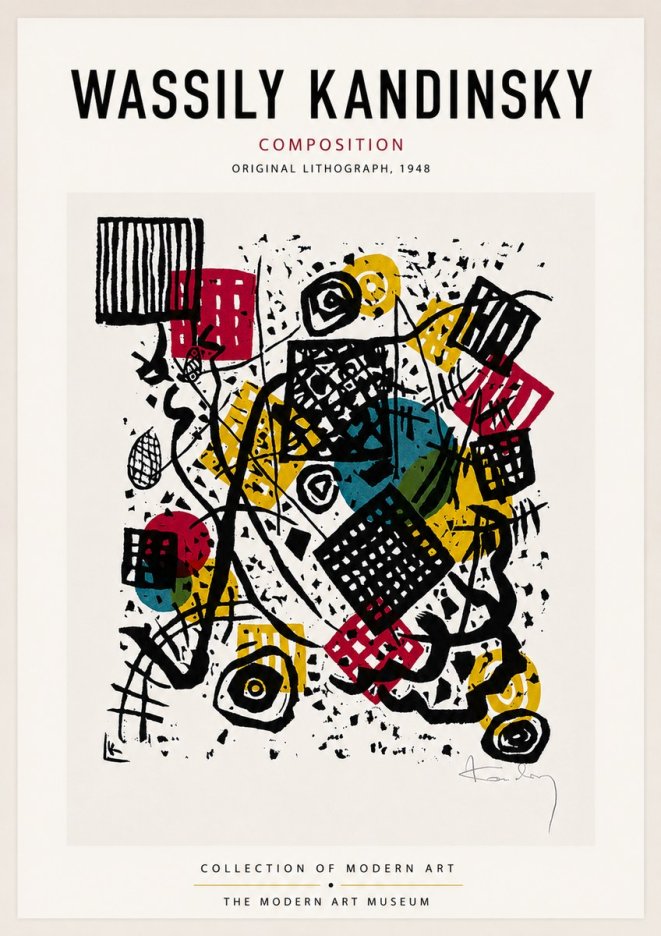Kandinsky Composition IV No6 - Plakát