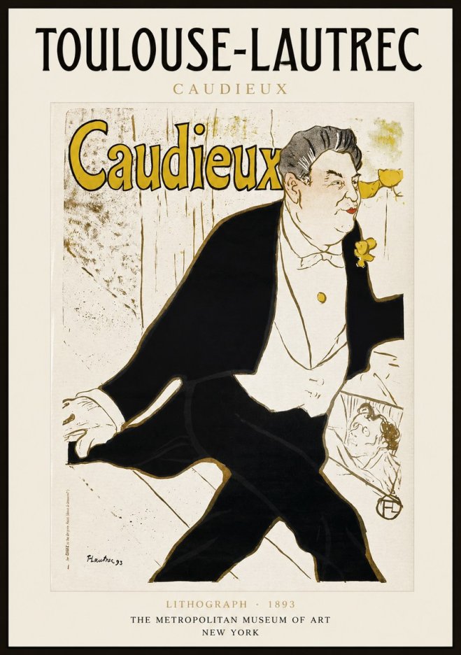 Toulouse-Lautrec Caudieux No1 - Plakát