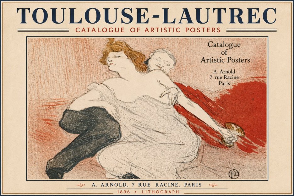 Toulouse-Lautrec Catalogue of Artistic Posters No5 - Plakát