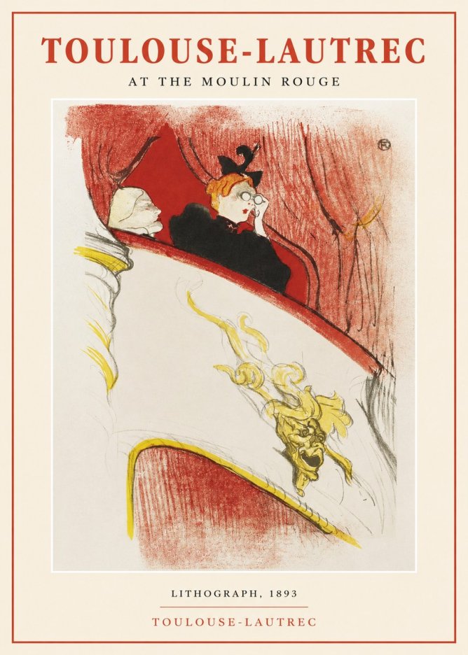 Toulouse-Lautrec At the Moulin Rouge I No1 - Plakát