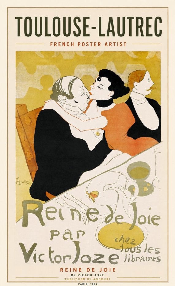Toulouse-Lautrec Reine De Joie I No1 - Plakát