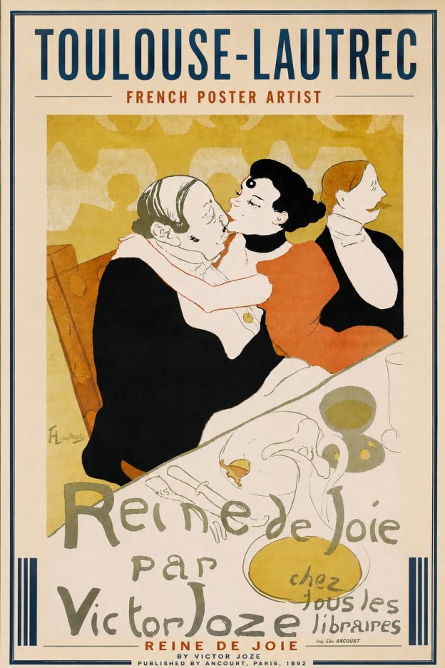 Toulouse-Lautrec Reine De Joie I No3 - Plakát