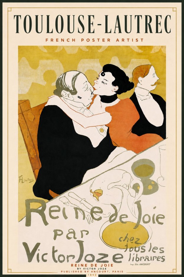 Toulouse-Lautrec Reine De Joie I No4 - Plakát