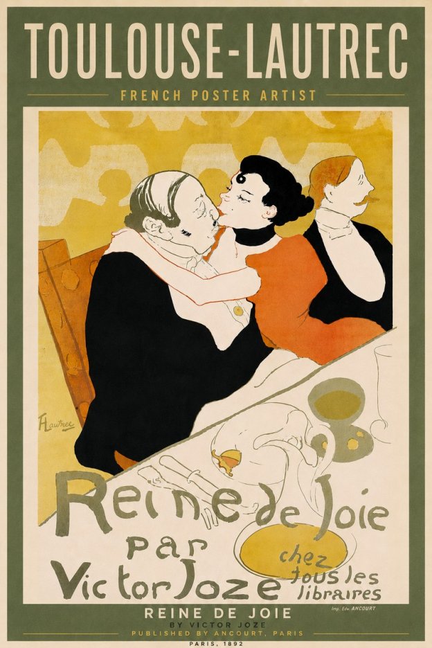 Toulouse-Lautrec Reine De Joie I No6 - Plakát
