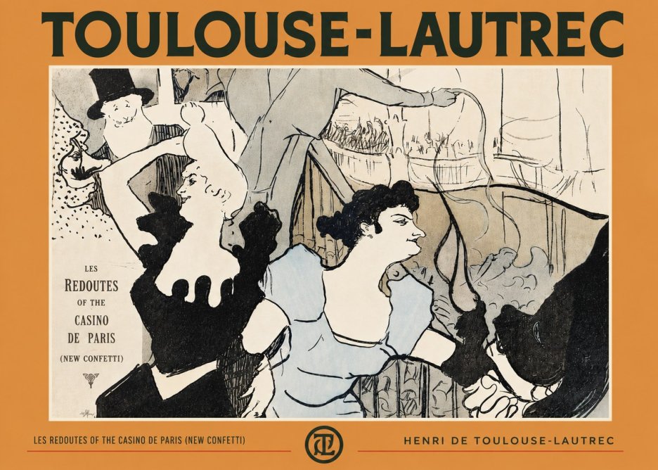 Toulouse-Lautrec Les Redoutes of the Casino De Paris (New Confetti) No4 - Plakát