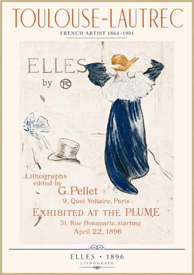Toulouse-Lautrec Elles No4 - Plakát
