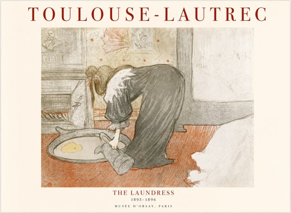 Toulouse-Lautrec The Laundress No1 - Plakát