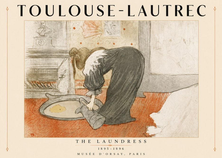 Toulouse-Lautrec The Laundress No4 - Plakát