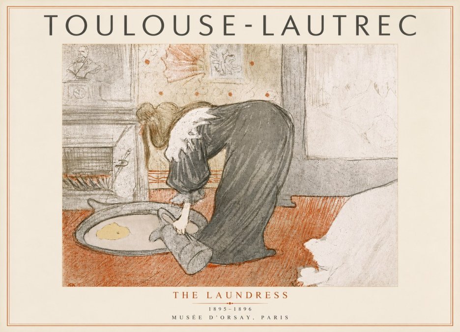 Toulouse-Lautrec The Laundress No5 - Plakát