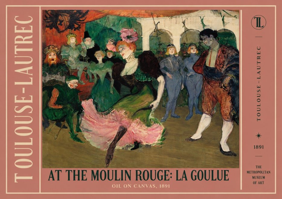 Toulouse-Lautrec At the Moulin Rouge: La Goulue No2 - Plakát
