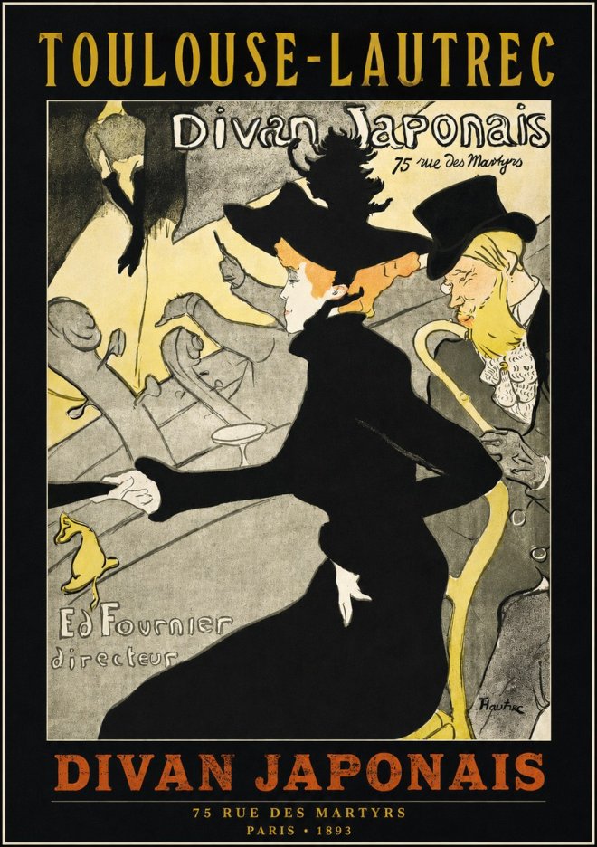Toulouse-Lautrec Divan Japonais No2 - Plakát