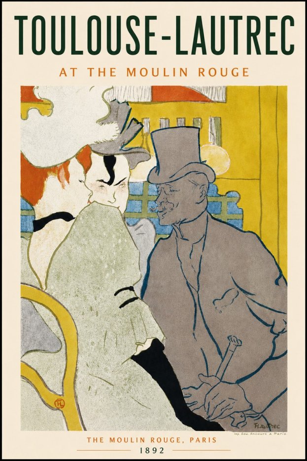 Toulouse-Lautrec At the Moulin Rouge IX No5 - Plakát