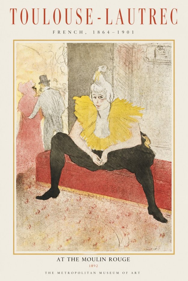Toulouse-Lautrec At the Moulin Rouge X No1 - Plakát