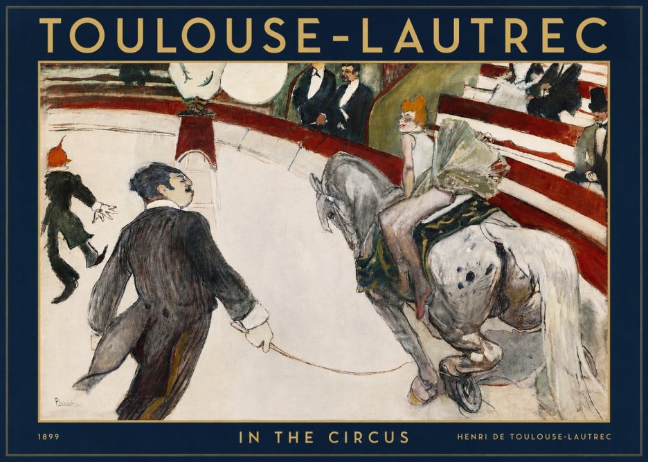 Toulouse-Lautrec In the Circus No4 - Plakát