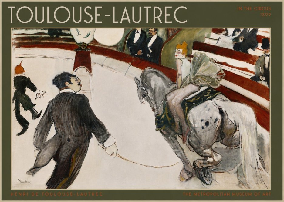 Toulouse-Lautrec In the Circus No5 - Plakát