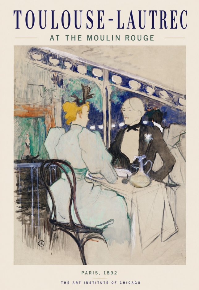 Toulouse-Lautrec At the Moulin Rouge XI No1 - Plakát