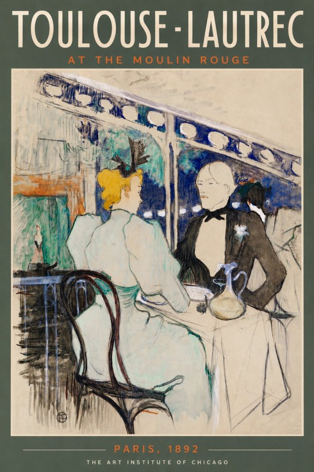 Toulouse-Lautrec At the Moulin Rouge XI No5 - Plakát