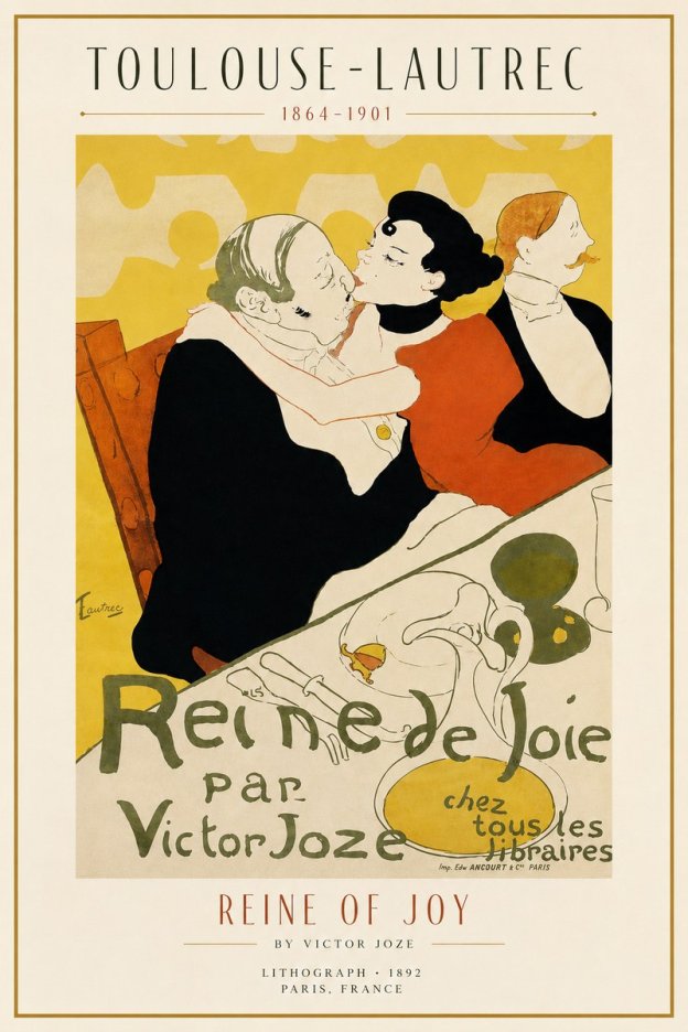 Toulouse-Lautrec Reine De Joie II No3 - Plakát