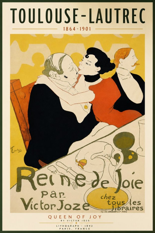 Toulouse-Lautrec Reine De Joie II No4 - Plakát