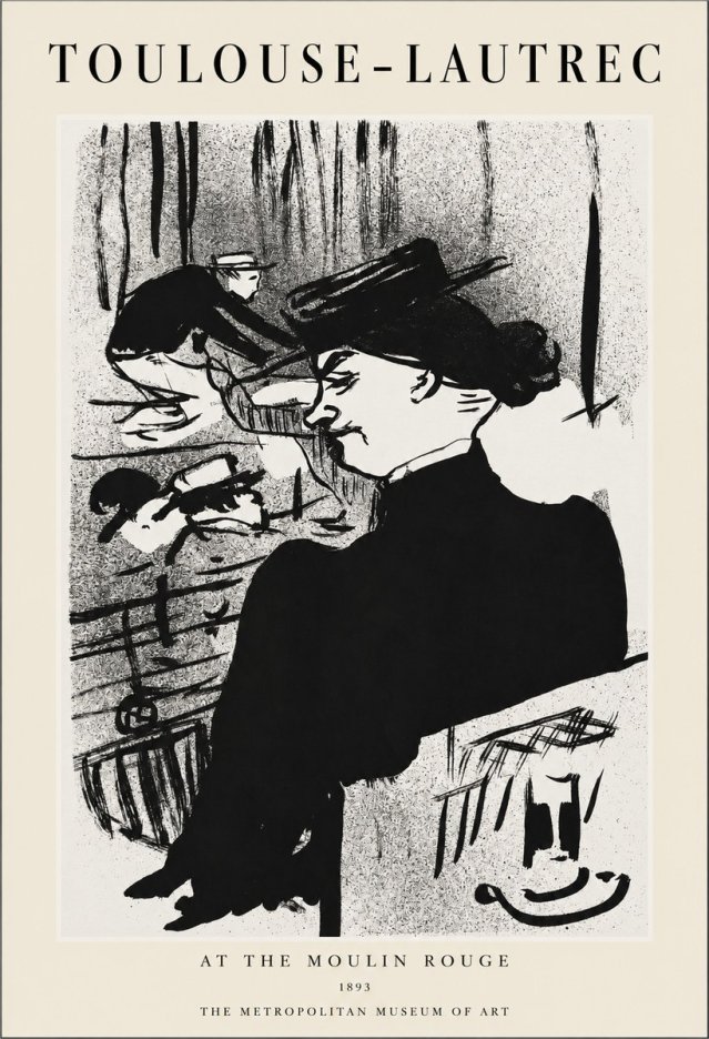 Toulouse-Lautrec At the Moulin Rouge XII No1 - Plakát