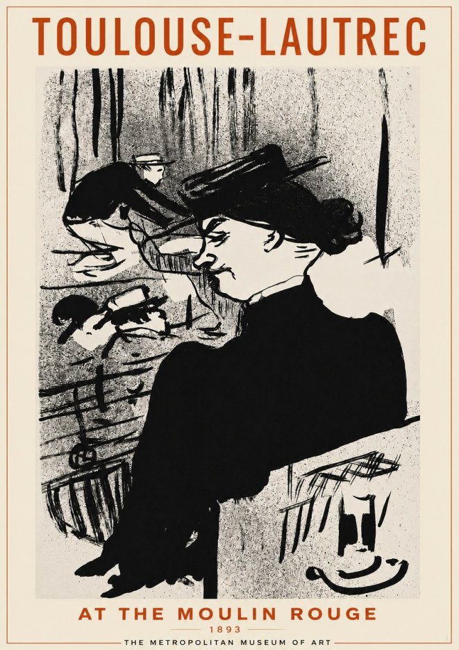 Toulouse-Lautrec At the Moulin Rouge XII No2 - Plakát