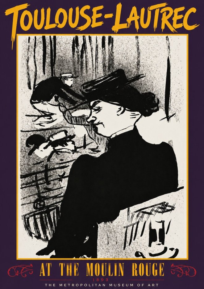 Toulouse-Lautrec At the Moulin Rouge XII No3 - Plakát