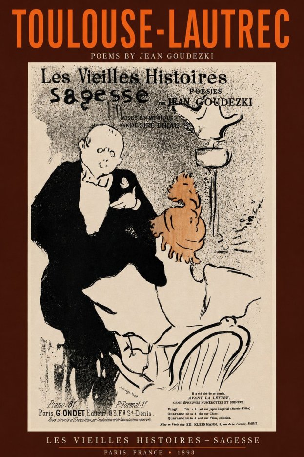 Toulouse-Lautrec Les Vieilles Histoires - Poésies Sagesse Jean Goudezki No2 - Plakát