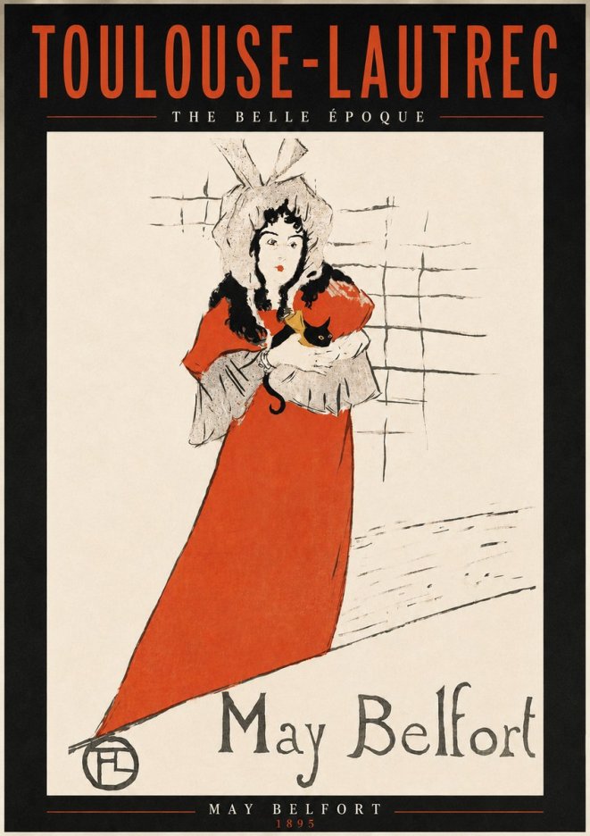 Toulouse-Lautrec May Belfort No3 - Plakát