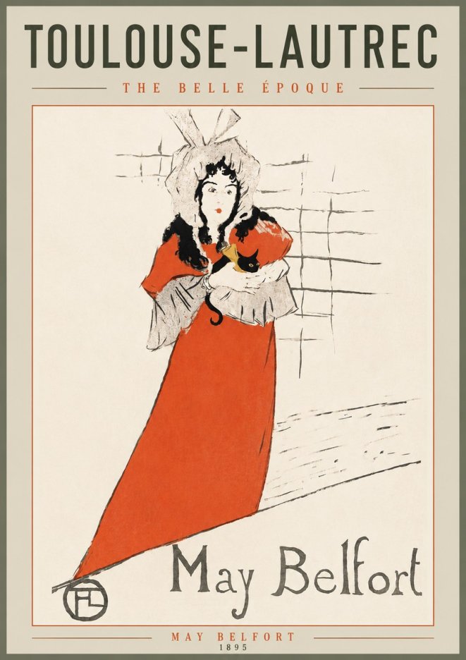 Toulouse-Lautrec May Belfort No4 - Plakát