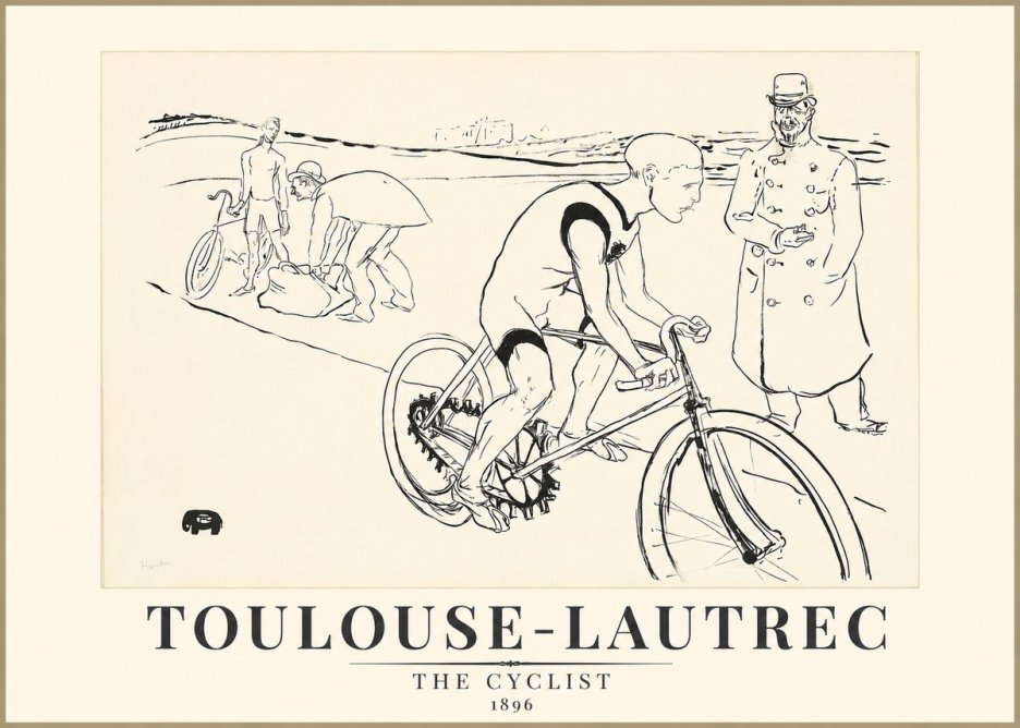 Toulouse-Lautrec The Cyclist No1 - Plakát