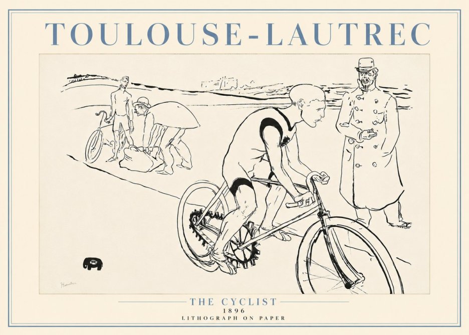 Toulouse-Lautrec The Cyclist No4 - Plakát