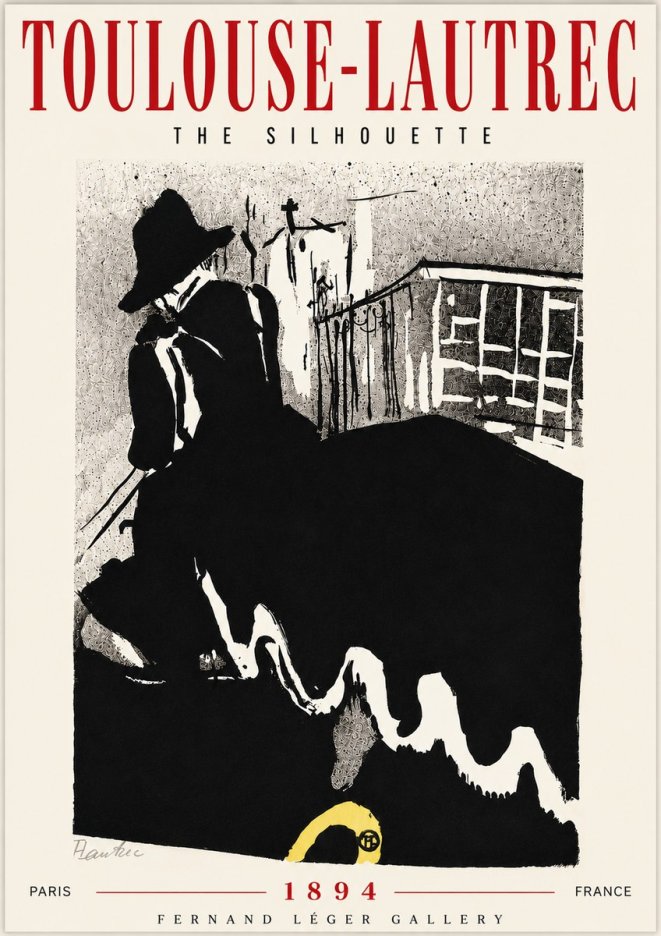 Toulouse-Lautrec The Silhouette No6 - Plakát