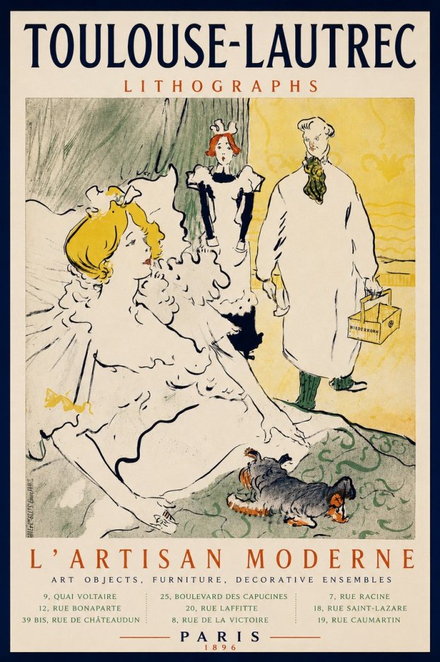 Toulouse-Lautrec L'artisan Moderne No3 - Plakát