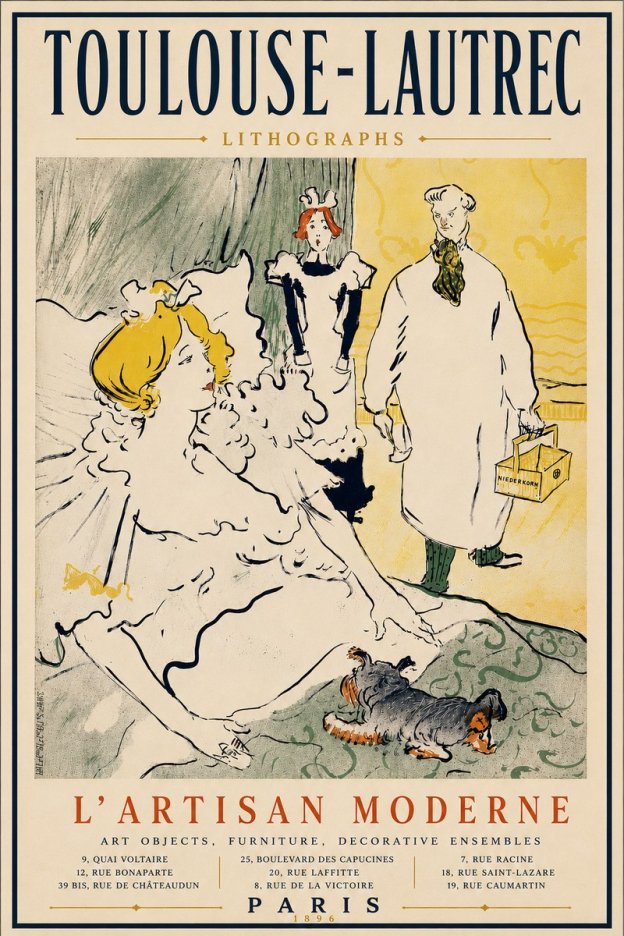 Toulouse-Lautrec L'artisan Moderne No6 - Plakát