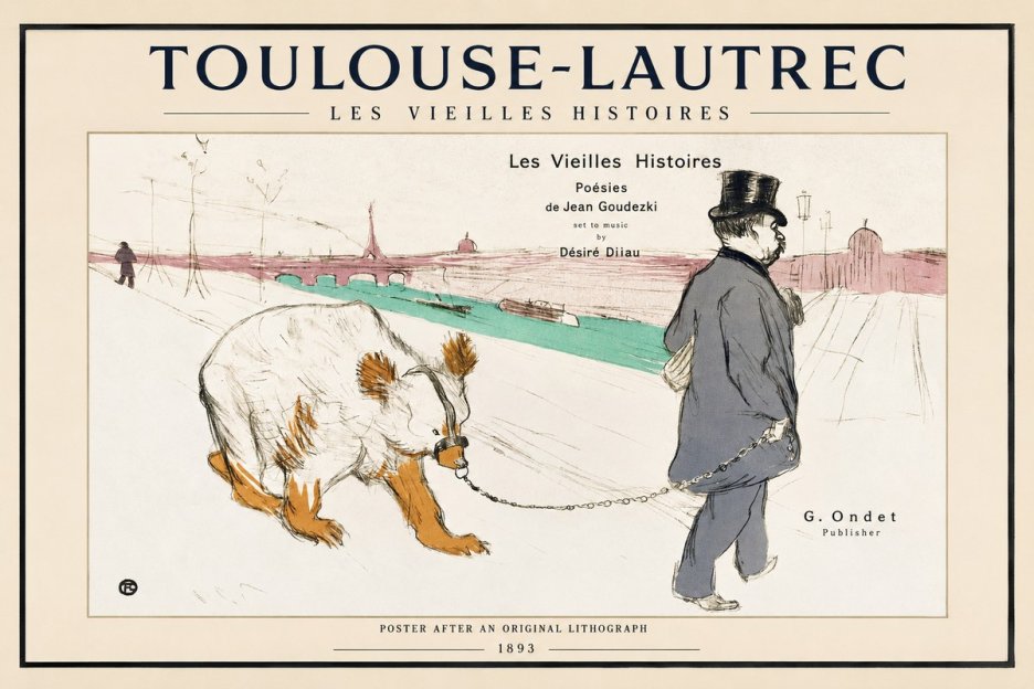 Toulouse-Lautrec Les Vieilles Histoires I No1 - Plakát
