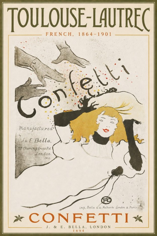 Toulouse-Lautrec Confetti No3 - Plakát