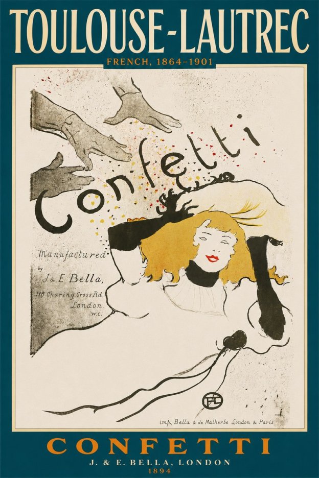 Toulouse-Lautrec Confetti No4 - Plakát