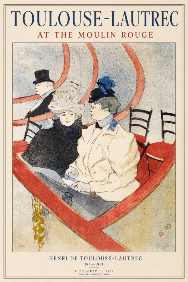 Toulouse-Lautrec At the Moulin Rouge XVI No1 - Plakát