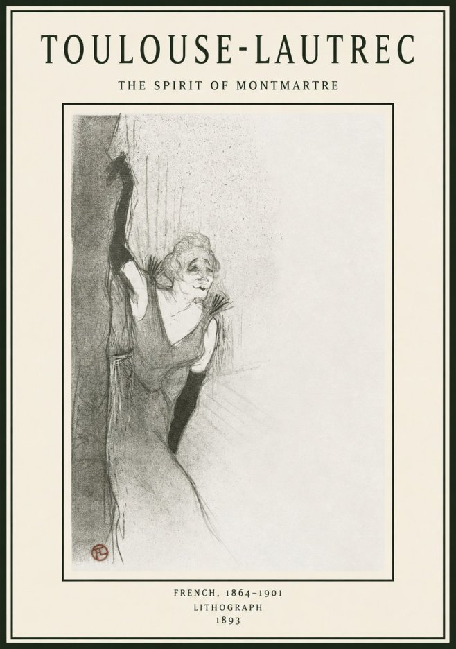 Toulouse-Lautrec The Spirit of Montmartre No1 - Plakát