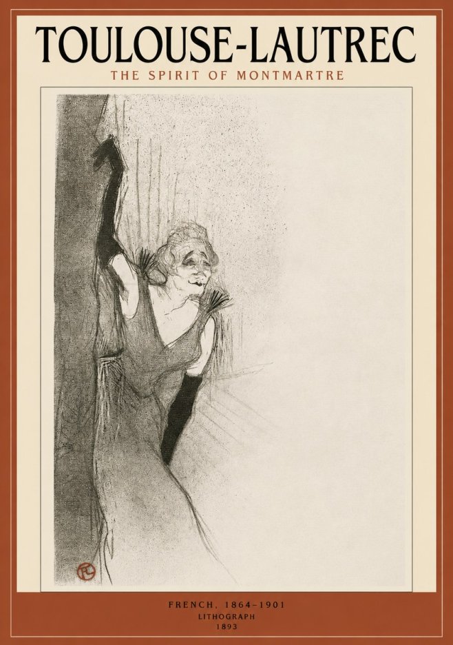 Toulouse-Lautrec The Spirit of Montmartre No2 - Plakát