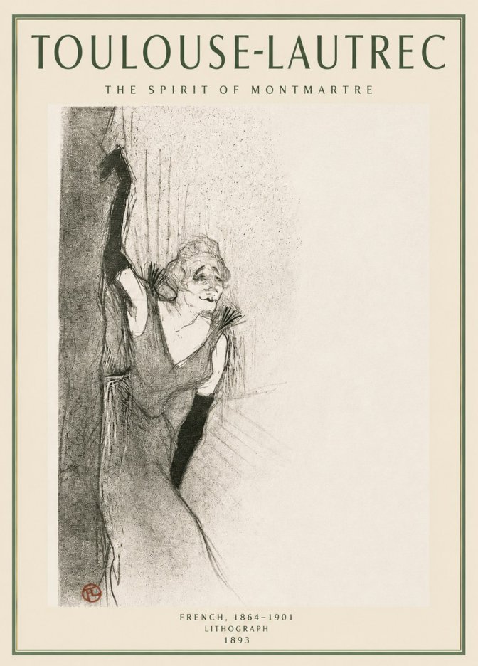 Toulouse-Lautrec The Spirit of Montmartre No3 - Plakát