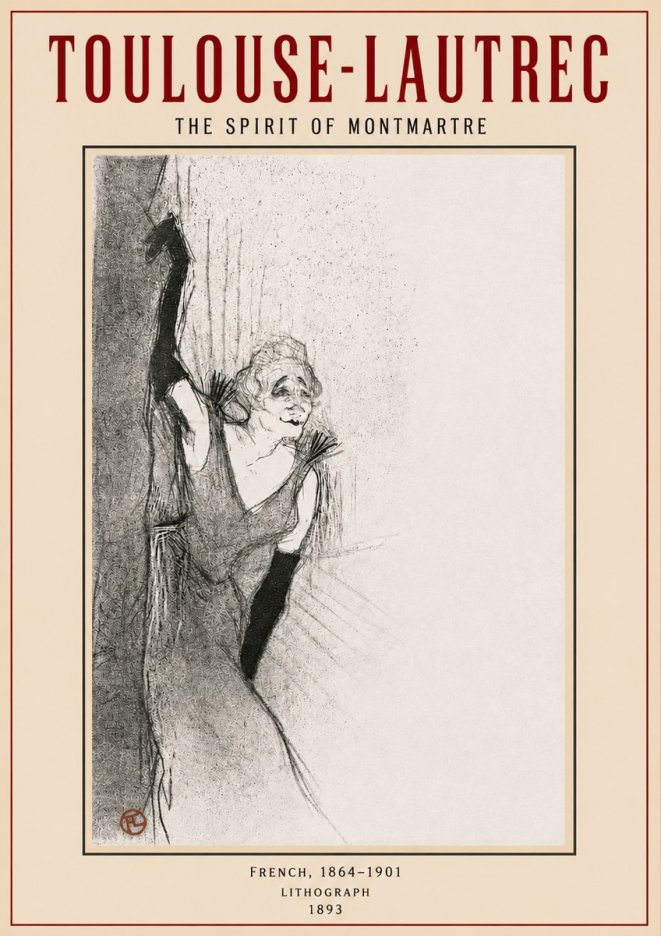 Toulouse-Lautrec The Spirit of Montmartre No4 - Plakát