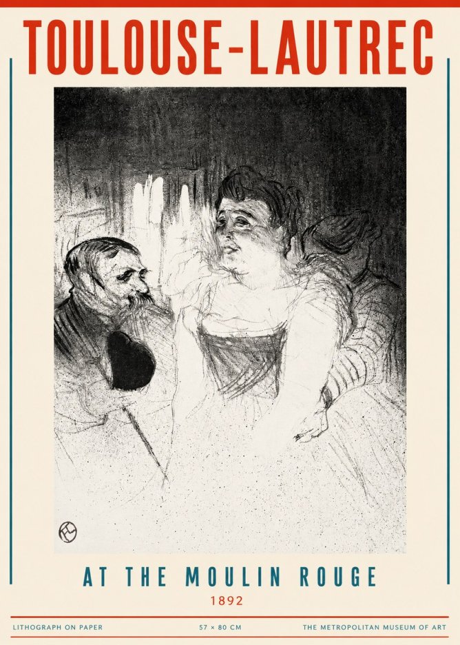 Toulouse-Lautrec At the Moulin Rouge XVII No2 - Plakát