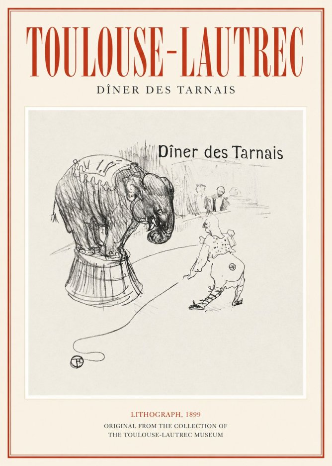 Toulouse-Lautrec Dîner Des Tarnais No1 - Plakát
