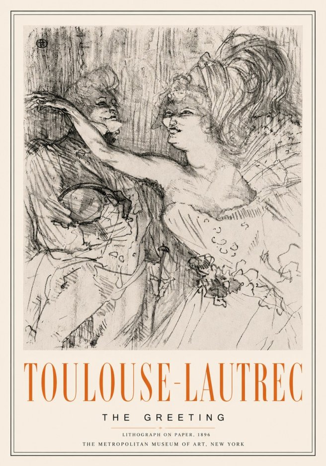 Toulouse-Lautrec The Greeting No6 - Plakát