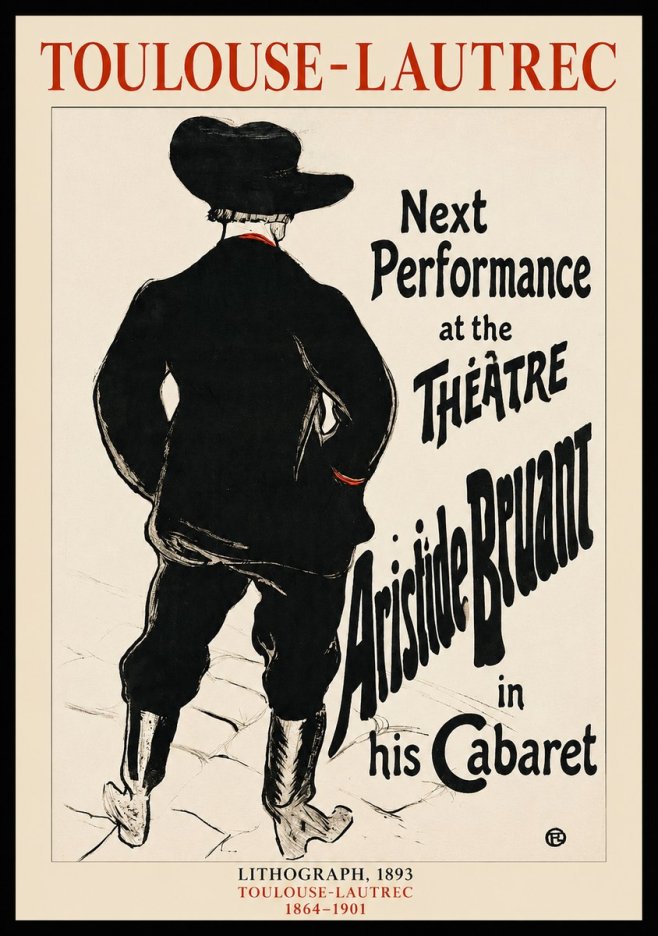 Toulouse-Lautrec Next Performance at the Théâtre Aristide Bruant in His Cabaret No1 - Plakát