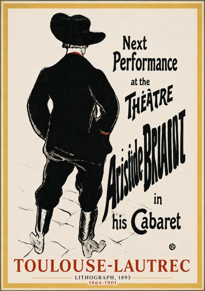 Toulouse-Lautrec Next Performance at the Théâtre Aristide Bruant in His Cabaret No4 - Plakát
