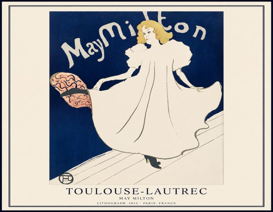 Toulouse-Lautrec May Milton No1 - Plakát