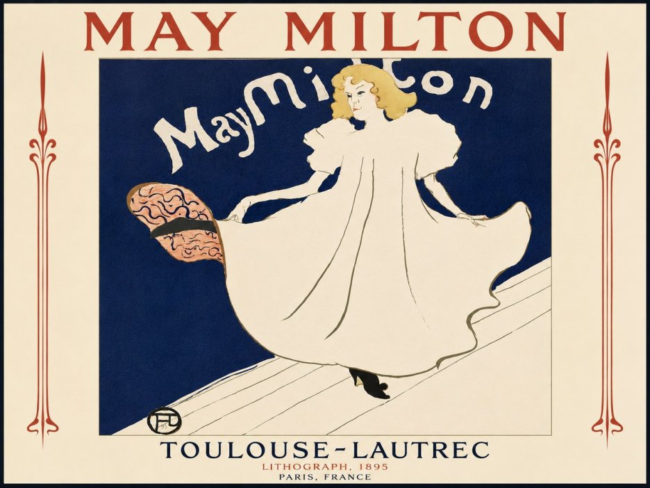 Toulouse-Lautrec May Milton No5 - Plakát
